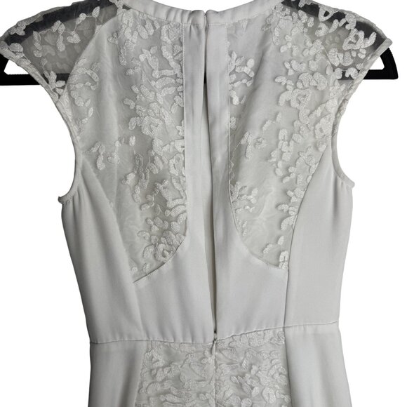 Cameo‎ White Embroidered Dress XS Bridal Engagement Rehearsal Dinner Dress - Picture 7 of 11